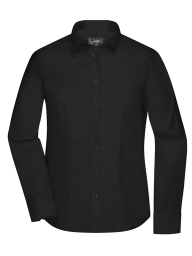 JAMES & NICHOLSON - Ladies' Shirt Longsleeve Micro-Twill (JN681)