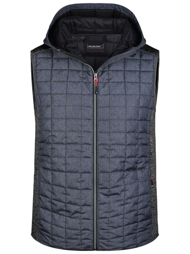 JAMES & NICHOLSON - Men's Knitted Hybrid Vest (JN768)