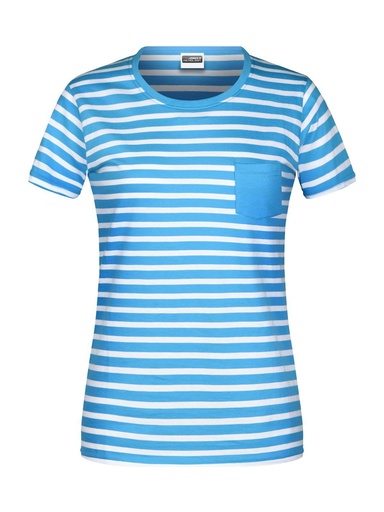 JAMES & NICHOLSON - Ladies' T-Shirt Striped (JN8027)