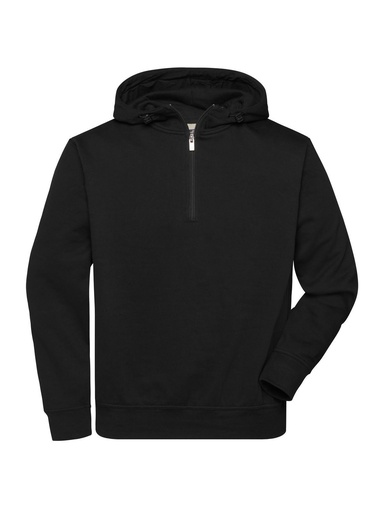 JAMES & NICHOLSON - Bio Workwear Half Zip Hoody (JN839)