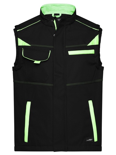 JAMES & NICHOLSON - Workwear Softshell Vest - Color (JN852)