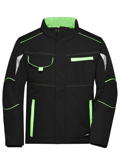 JAMES & NICHOLSON - Workwear Softshell Padded Jacket - Color (JN853)