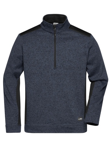 JAMES & NICHOLSON - Men's Knitted Workwear Fleece Half-Zip - Strong (JN864)