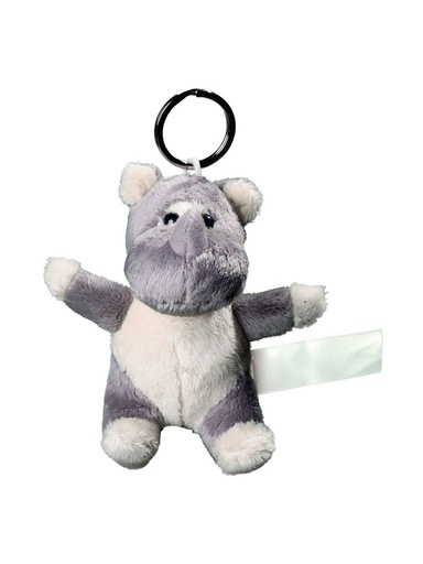 [M160377-GY-UNICA] MBW - Plush rhino with keychain (M160377)