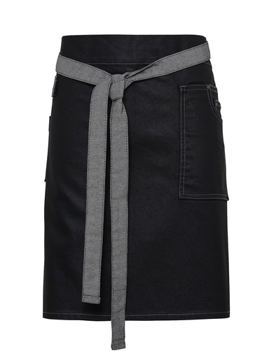 PREMIER - Division Waxed Look Denim Waist Apron (PR135)