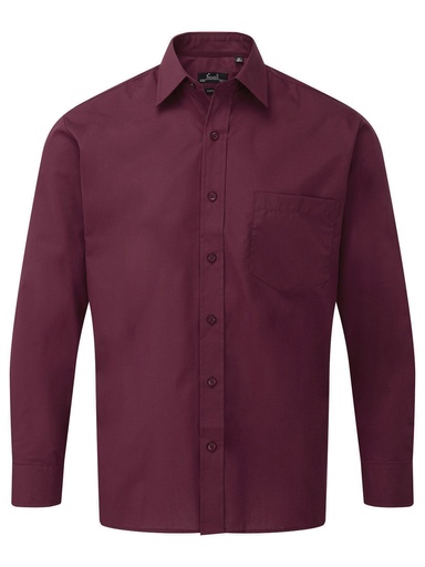 PREMIER - Men's Long Sleeve Poplin Shirt (PR200)