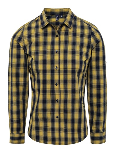 PREMIER - Ladies' LSL 'Mulligan' Check Cotton Bar Shirt t (PR350)
