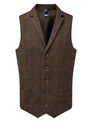 PREMIER - Men s Herringbone Waistcoat (PR625)