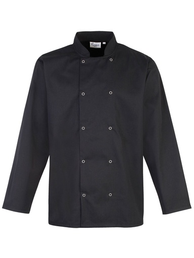 PREMIER - Long Sleeve Press Stud Chef'e¢s Jacket (PR665)