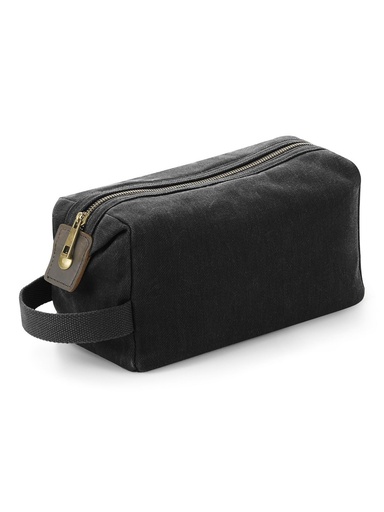 QUADRA - Heritage Waxed Canvas Wash Bag (QD651)