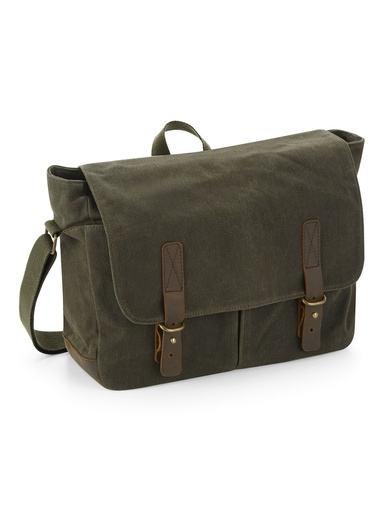 QUADRA - Heritage Waxed Canvas Messenger (QD653)