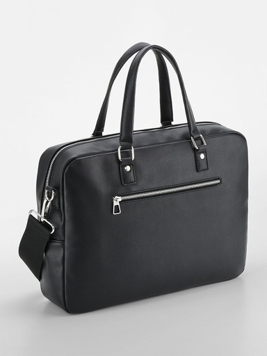 [QD771-BLK-UNICA] QUADRA - Tailored Luxe Briefcase (QD771)