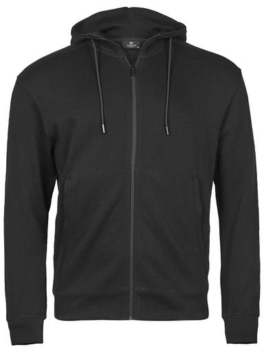 TEE JAYS - Ribbed Interlock Hooded Full Zip (TJ5508)