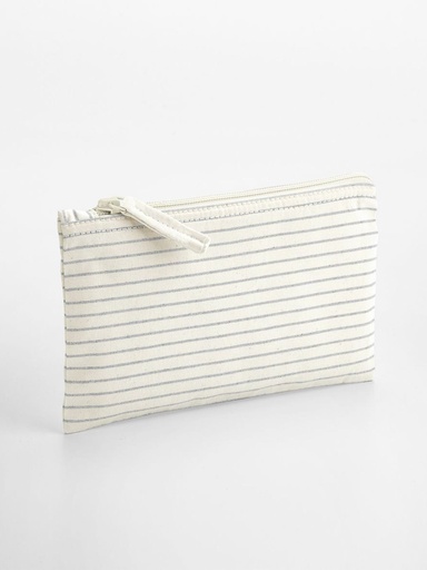 [W253S] WESTFORD MILL - Striped Organic Cotton Accessory Pouch (W253S)