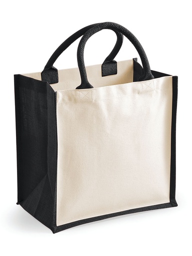 [W421] WESTFORD MILL - Printers Midi Jute Tote (W421)