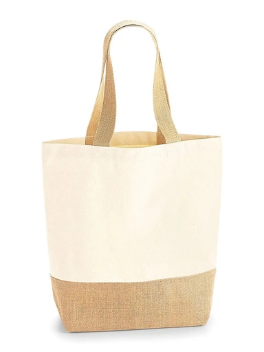 [W450] WESTFORD MILL - Jute Base Canvas Shopper (W450)