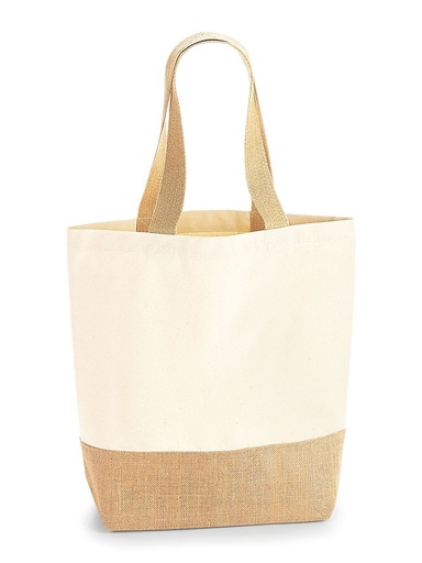 [W450-NAT-UNICA] WESTFORD MILL - Jute Base Canvas Shopper (W450)