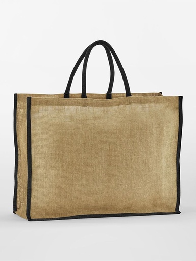 [W475] WESTFORD MILL - Natural Starched Jute Market Shopper (W475)